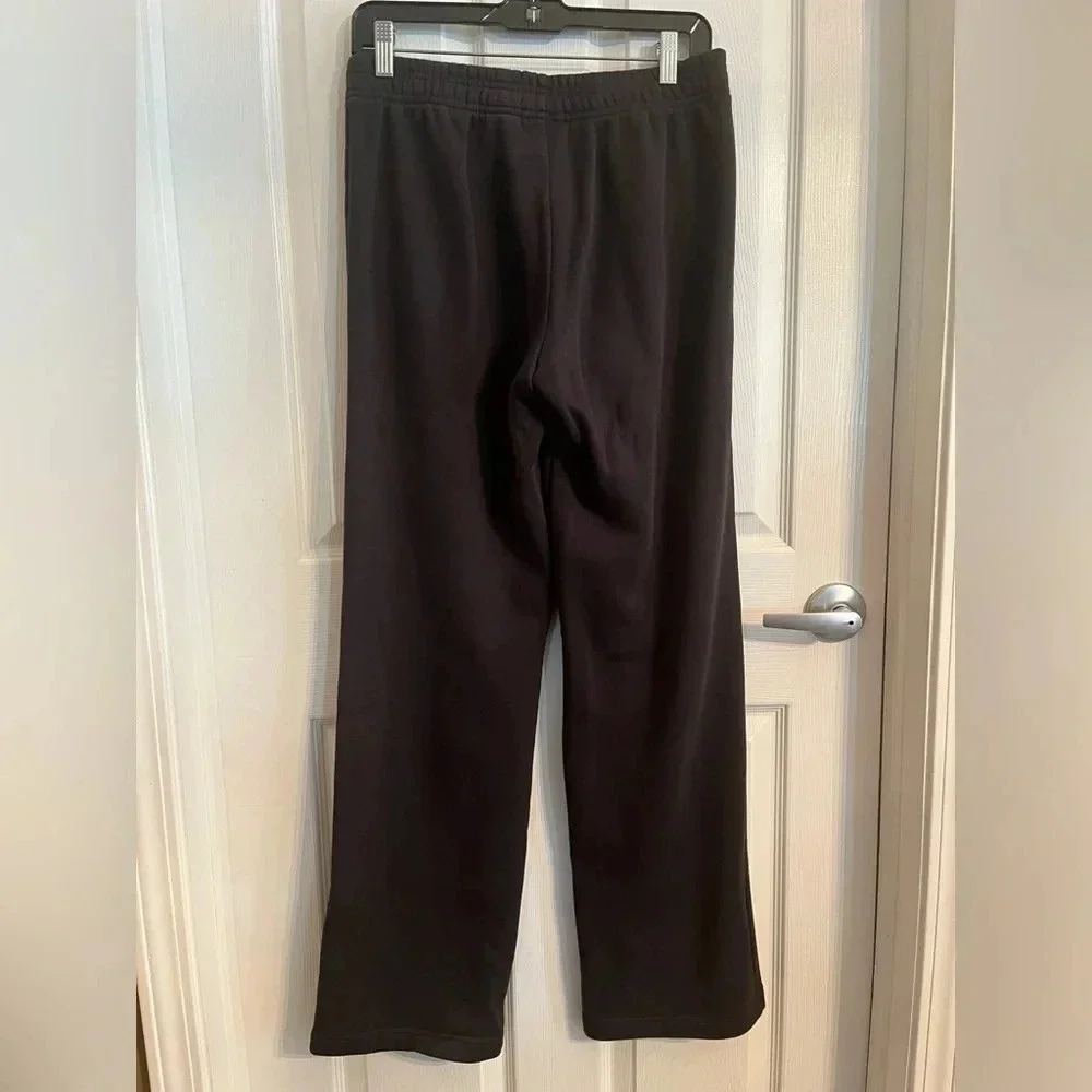 Adidas black Wide Leg Jogging pants size YXL in EUC - Picture 5 of 8